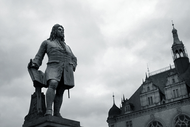 Georg Friedrich Händel - geboren in Halle - wacht noch immer über die Saalestadt.
