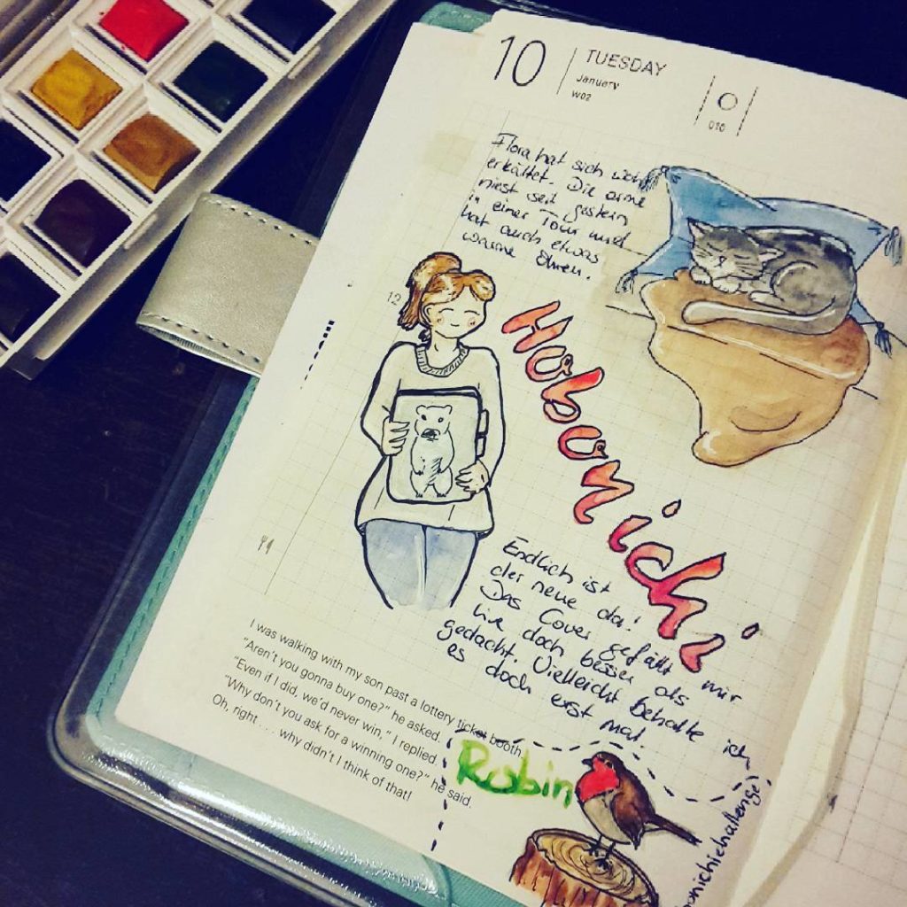 The first hobonichi page of 2017. Maybe I still need to warm-up ^^; Ich hab ihn ja wirklich vermisst. Hätte ich gar nicht gedacht. Und mit einem Mix aus mal #hobonichichallenge und mal diary läuft es 2017 hoffentlich auch besser. :)