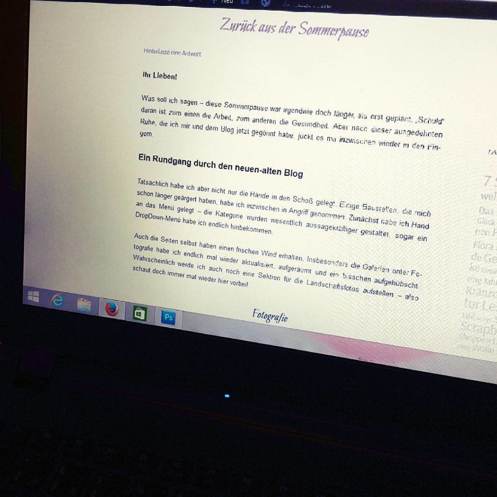 Finally I'm back. 

Endlich ist der Blog wieder da. Schaut gerne vorbei - link in bio!

#blog #bloggerthings #backtowork #zurück #bloggen #palandurwen #palandurwensimaginarium #onair #allesneumachtdernovember