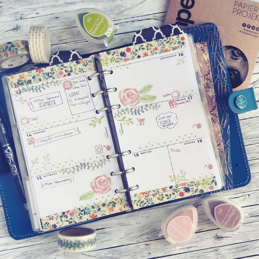 This week in my filofax. Spring is almost here!  .

Die wunderschönen #momentstempel von @papierprojekt machen sich super im planner als Deko