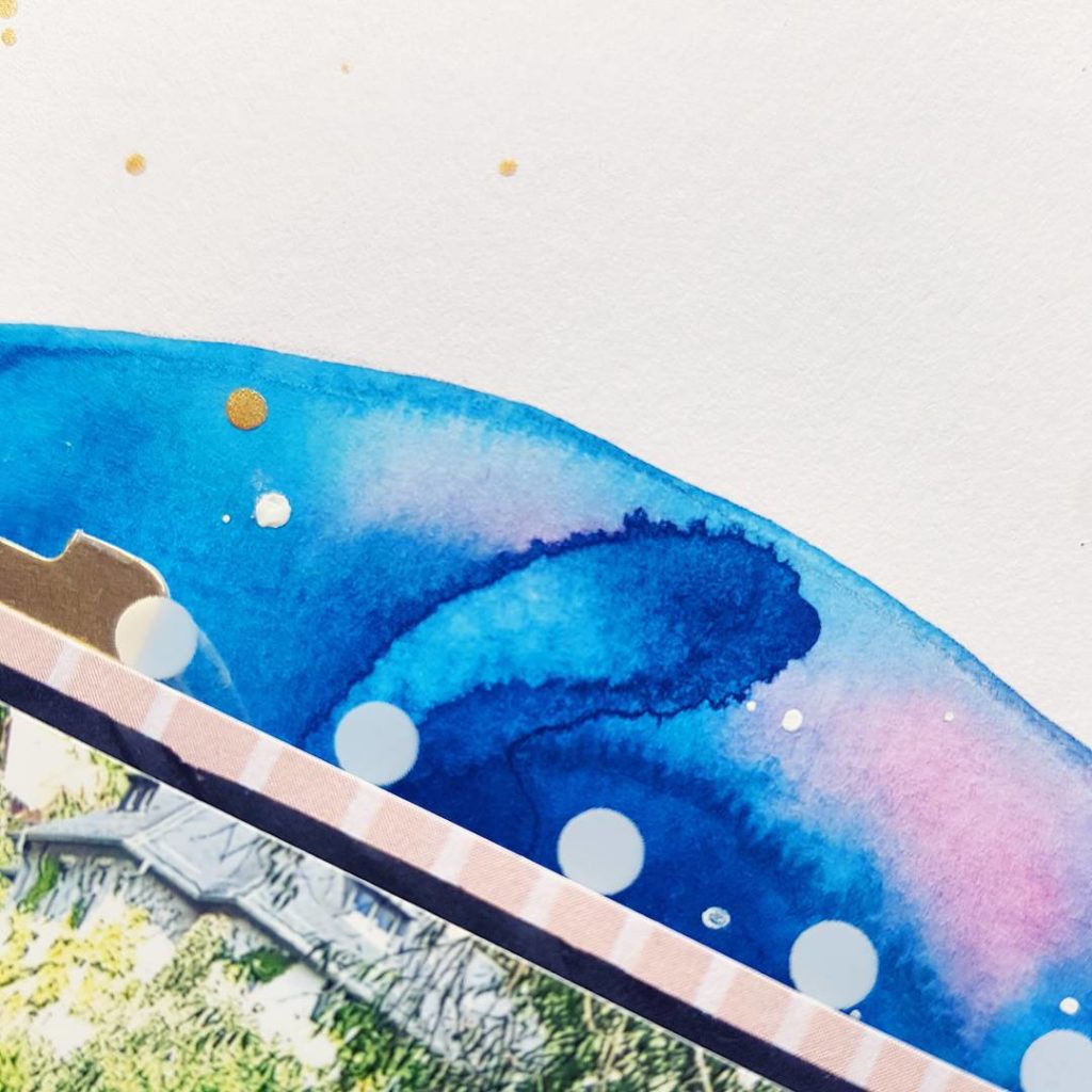 Sneaky peak. I love playing around with watercolors! 

#scapbooking #scrapbook #memorykeeping #background #watercolor #mixedmedia #handdrawn #schminckeaquarell #pinkpaislee #summerlights #galaxy #goldheidishine #scrapbooklayout #sneakpeak