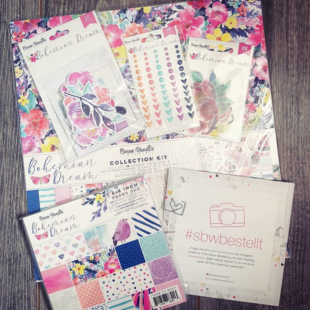 There she is - maybe one of the most beautiful collections of 2017! The Bohemian Dreams by @cocoa_vanilla_studio ❤ #newin #haul #scrapbook #paper #paperlove #crafting #scrapbooking #cocoavanillastudio #bohemiandream #scrapbookwerkstatt #sbwbestellt #watercolored #aquarell #floral